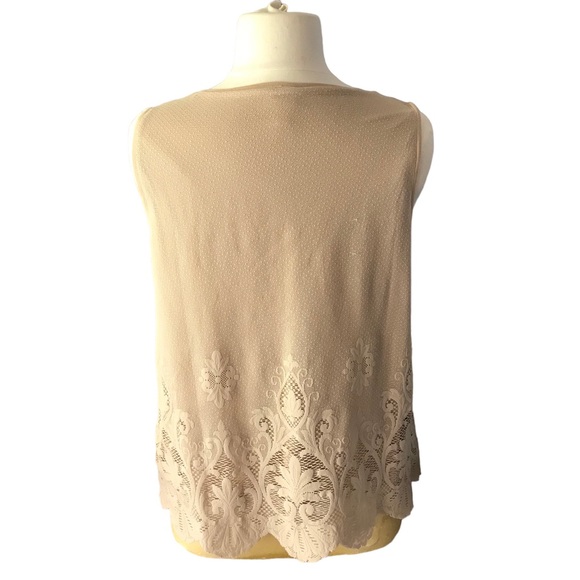 Chicos Women’s Sleeveless Kinit Plus Sz 3 (xl 16) Blouse - Picture 2 of 5